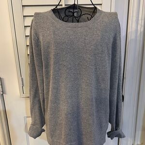 J. Crew Heather Gray Knit Top